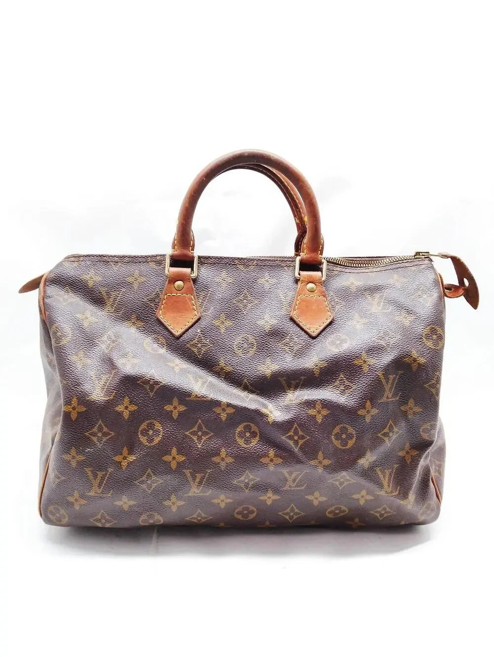 $1730 2002 Louis Vuitton Monogram Speedy 35 TH0092